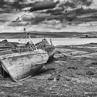 Buy canvas prints of  Salen Wrecks, Isle of Mull by Ian Young