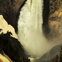 Buy canvas prints of  waterfall in the Grand Canyon of Yellowstone, Yel by Jan Hofheiz
