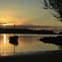 Buy canvas prints of Mauritian Sunset by Peter Ready