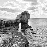 Buy canvas prints of Pulpit Rock in mono by Mark Godden