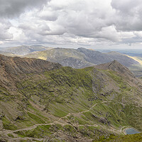 Buy canvas prints of Snowdon - view to the south east by Mark Godden