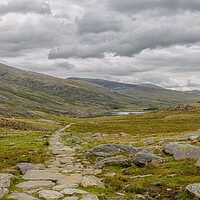 Buy canvas prints of The footpath to Llyn Idwal by Mark Godden
