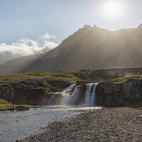 Buy canvas prints of Kirkjufellsfoss waterfall.  by Mark Godden