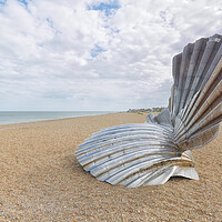 Buy canvas prints of The 'Scallop' on Aldeburgh Beach by Mark Godden