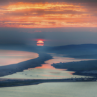 Buy canvas prints of  Chesil Sunset by Mark Godden