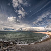 Buy canvas prints of  Chesil Cove by Mark Godden