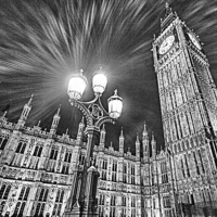 Buy canvas prints of  Big Ben By Night by Mark Godden