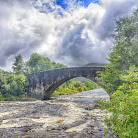 Buy canvas prints of  The Bridge of Orchy by Mark Godden