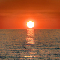 Buy canvas prints of  Mediterranean Sunset by Mark Godden