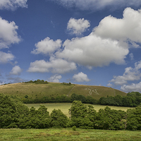 Buy canvas prints of  The Cerne Giant. by Mark Godden
