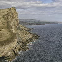 Buy canvas prints of  Gad Cliff. by Mark Godden