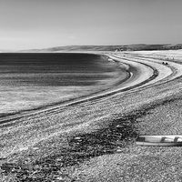 Buy canvas prints of  Chesil Boat.  by Mark Godden