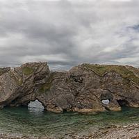 Buy canvas prints of  Stair Hole and the Lulworth Crumple.  by Mark Godden