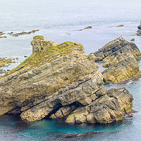 Buy canvas prints of Mupe Rocks on Dorset's Jurassic Coast. by Mark Godden