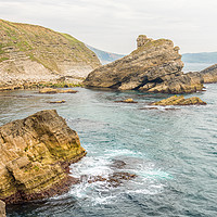 Buy canvas prints of Mupe Rocks and Bacon Hole. by Mark Godden