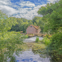 Buy canvas prints of Watermill at Sturminster. by Mark Godden