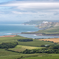 Buy canvas prints of The view from Swyre Head in Purbeck. by Mark Godden