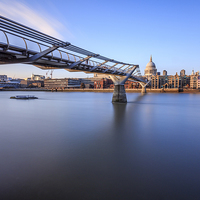 Buy canvas prints of  Millennium Bridge by Rich Wiltshire