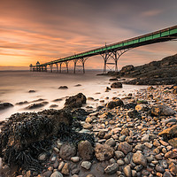 Buy canvas prints of Clevedon Sunset by Rich Wiltshire