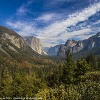 Buy canvas prints of Yosemite Valley Tunnel View by Alex Murray