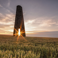 Buy canvas prints of  Daymark Sunrise by Ray Abrahams