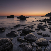 Buy canvas prints of  Low Tide Glow by Ray Abrahams