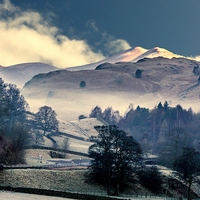 Buy canvas prints of  A Frosty Morning in The Lakedistrict by Judith Lightfoot