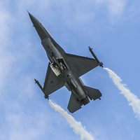 Buy canvas prints of F-16 Fighting Falcon by Judith Lightfoot