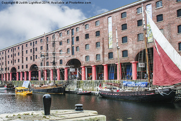  Liverpool Dock Picture Board by Judith Lightfoot
