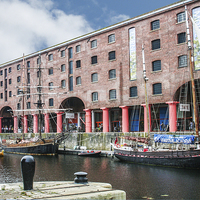 Buy canvas prints of  Liverpool Dock by Judith Lightfoot