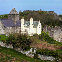 Buy canvas prints of The  Augustinian priory at Penmon  by Judith Lightfoot