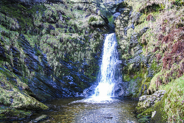  The Fairytale glen of Pistyll Rhaeadr Waterfall Picture Board by Judith Lightfoot