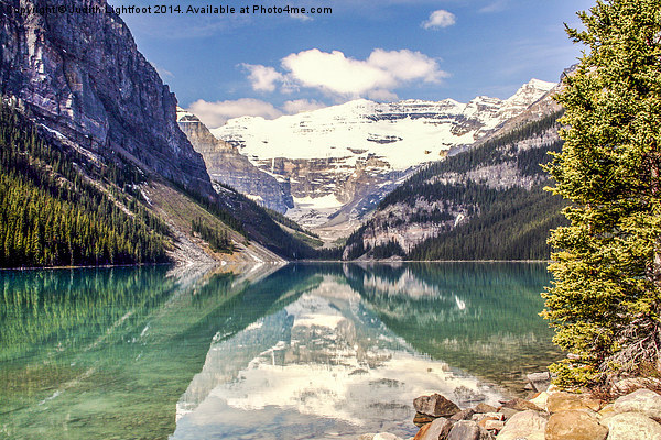 Reflections from Lake Louise Canada Picture Board by Judith Lightfoot