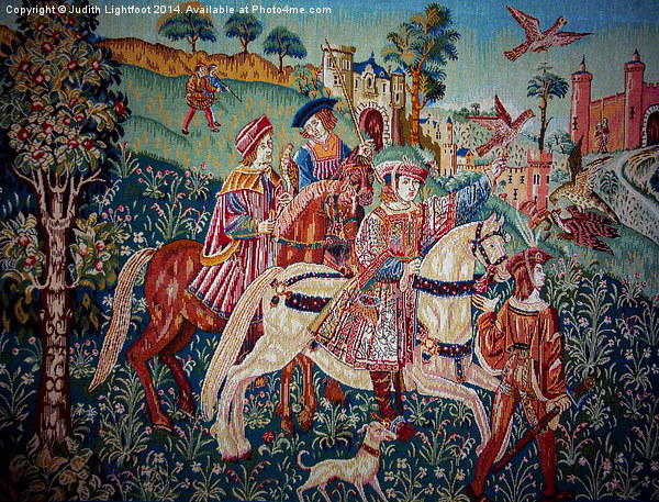 Medieval Tapestry  Picture Board by Judith Lightfoot