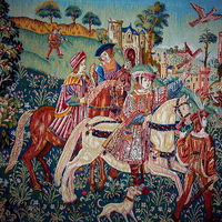 Buy canvas prints of Medieval Tapestry  by Judith Lightfoot