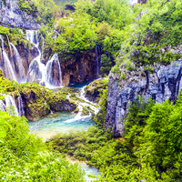Buy canvas prints of  The Outstanding Plitvice Lakes by Judith Lightfoot