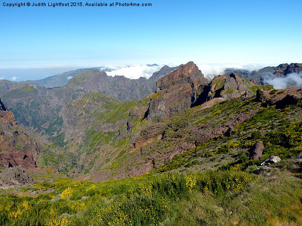 The bubbling Cauldron Pico Do Arieiro Madeira. Picture Board by Judith Lightfoot