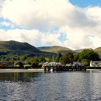 Buy canvas prints of THE DELIGHTFUL VILLAGE OF LUSS ON LOCH LOMMOND  by Judith Lightfoot