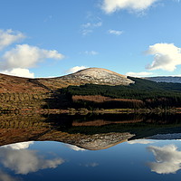 Buy canvas prints of Mirror image on Loch Doon by Judith Lightfoot