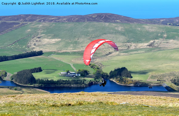 PARAGLIDING OFF SNAEFEL Picture Board by Judith Lightfoot