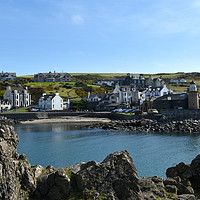 Buy canvas prints of  PORTPATRICK BY THE SEA by Judith Lightfoot