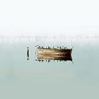 Buy canvas prints of  Resting On A Boat Large by Florin Birjoveanu