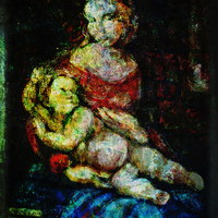Buy canvas prints of  Mother And Child by Florin Birjoveanu