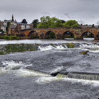 Buy canvas prints of  The River Nith  Dumfries and Galloway by Kenny McCormick