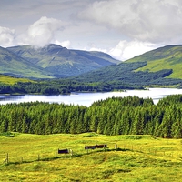 Buy canvas prints of  Loch Tulla on the A82 road North .  by Kenny McCormick