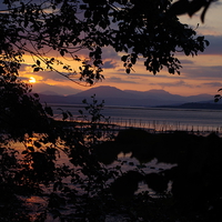 Buy canvas prints of  port Glasgow Sunset  by Kenny McCormick