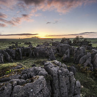 Buy canvas prints of  Minninglow Sunrise by John Cropper