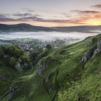 Buy canvas prints of  Cave Dale Sunrise by John Cropper