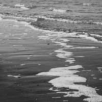 Buy canvas prints of  Black and White Waves by Patrycja Polechonska