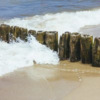 Buy canvas prints of  Breakwater by Patrycja Polechonska